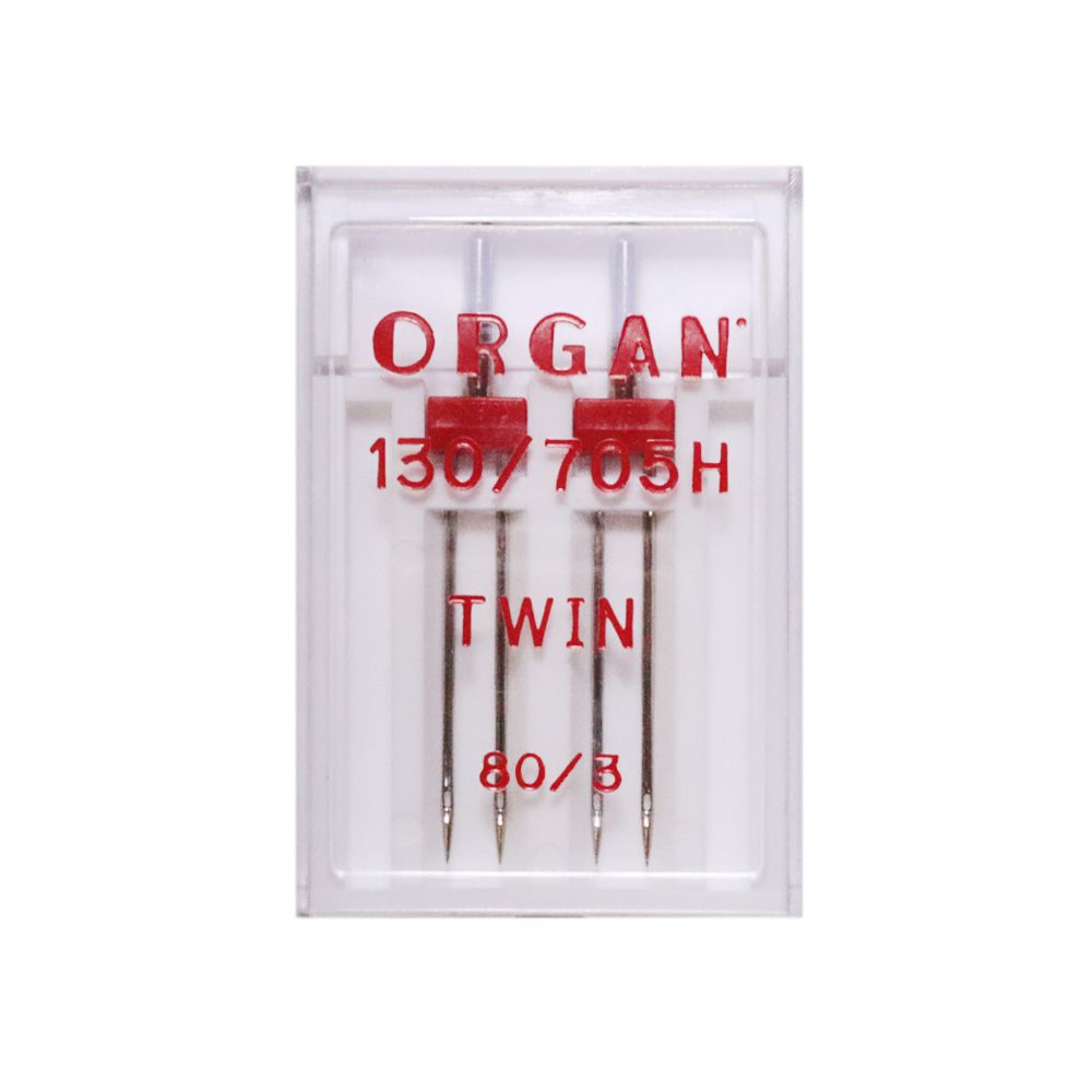 Иглы &quot;ORGAN&quot;  130\705 H  TWIN для вышивания 80/3 для БШМ (2 иглы)