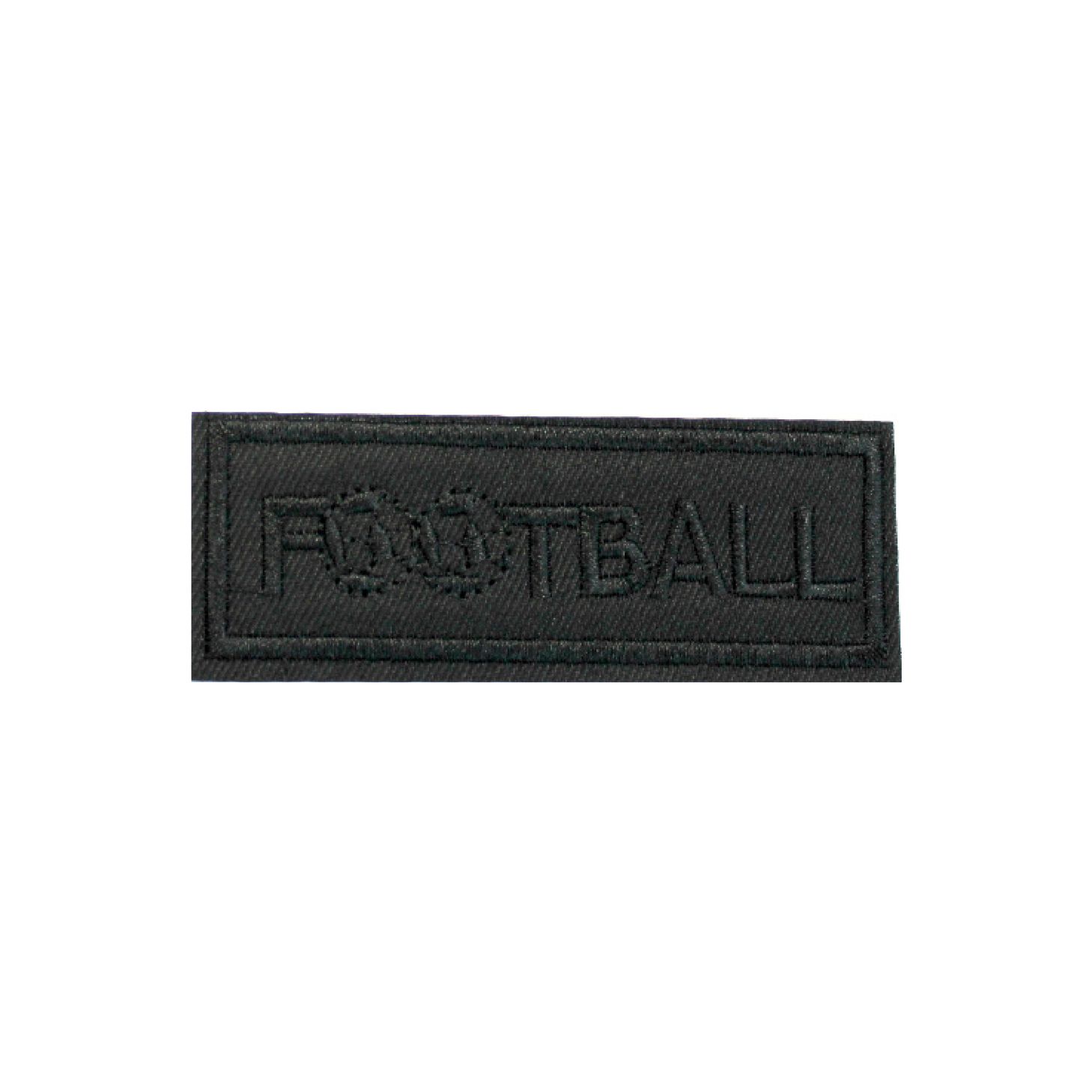 Лейбл (уп.10шт ) прямоугольный &quot;FOOTBALL&quot; 9,2х3,3 см черный