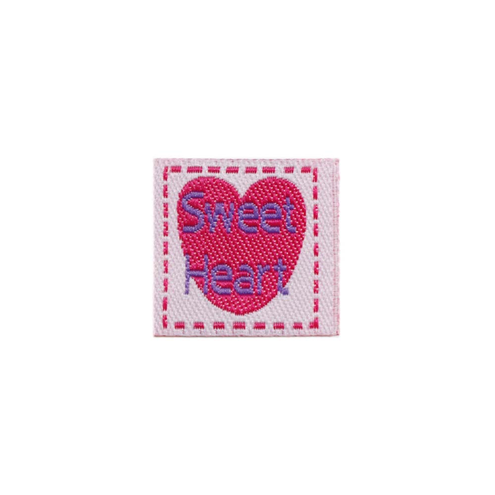 Нашивка детская (уп. 50 шт) К68631А (25х25 мм) Sweet Heart розовый
