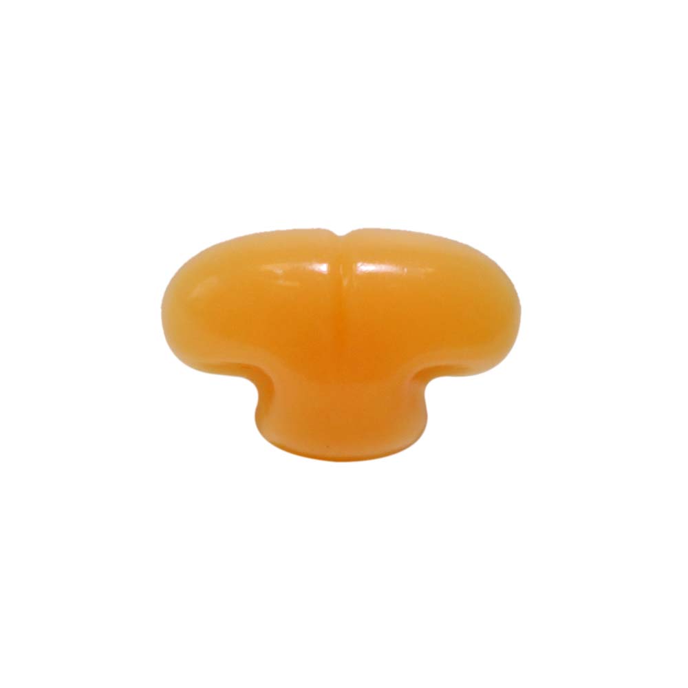 Нос для игрушек винтом (уп. 100шт) пластиковый резной 8*12 мм бежевый