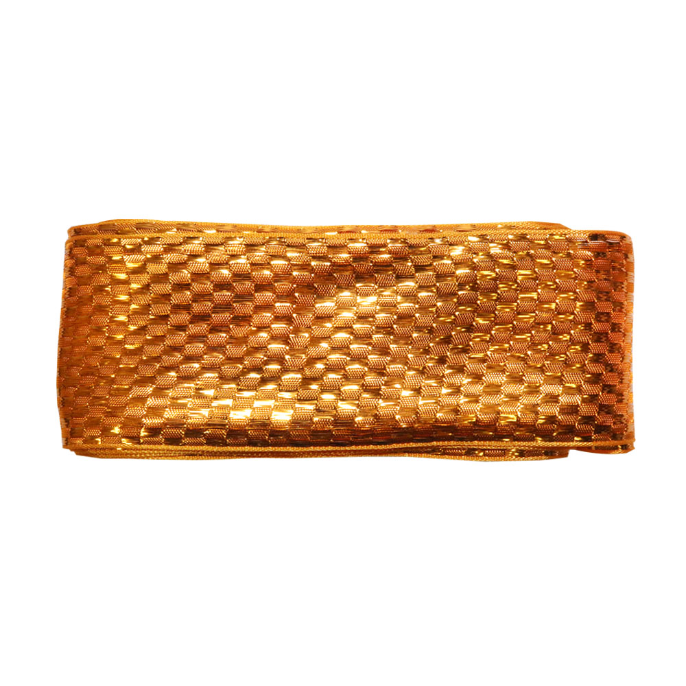 Парча "Радуга" шир.60 мм  арт. 3384 № 012 ДС оранжевый (уп. 9 м)