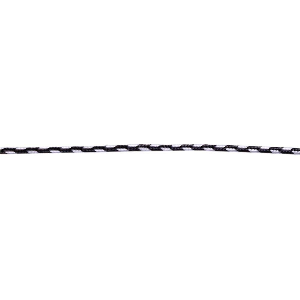 Шнур отделочный &quot;сутаж&quot; арт. 2473 двухцветный шир. 2 мм  (уп. 20 м) бело-черный