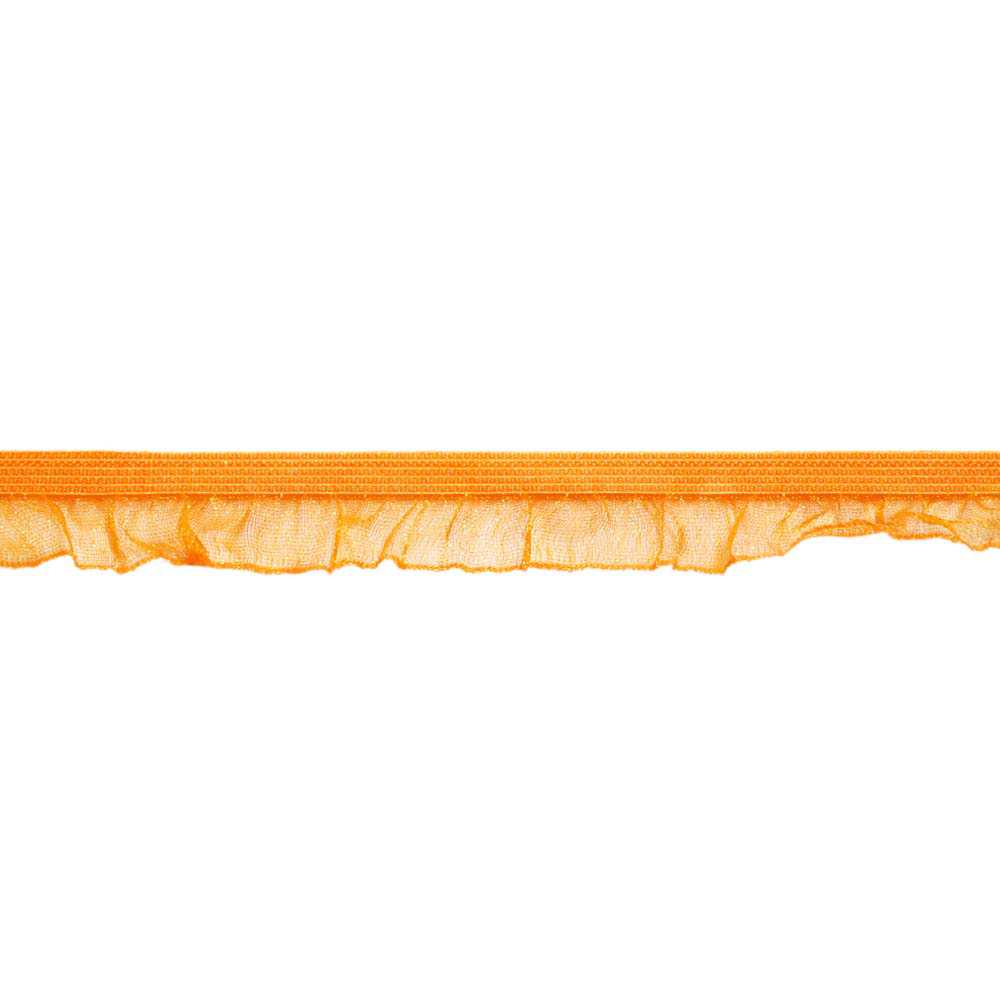 Рюш с резинкой ш. 15мм (уп. 100 м) оранжевый