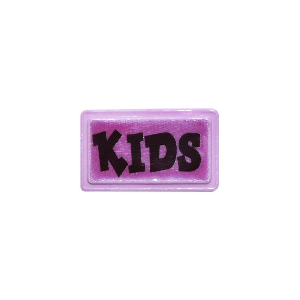 Светоотражающая нашивка-катафот &quot;Kids&quot; люминисц. фиолетовый  38х23 (уп. 10 шт.)