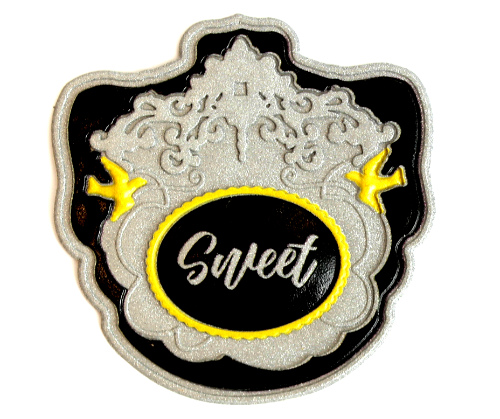Светоотражающая нашивка Узоры  45 х 45 мм &quot;Sweet&quot; (уп. 10 шт.)
