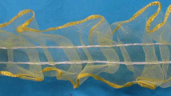 Рюш *  шир. 35 мм (уп. 35 м) желтый