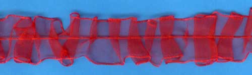 Рюш *  шир. 17 мм (уп. 35 м) красный