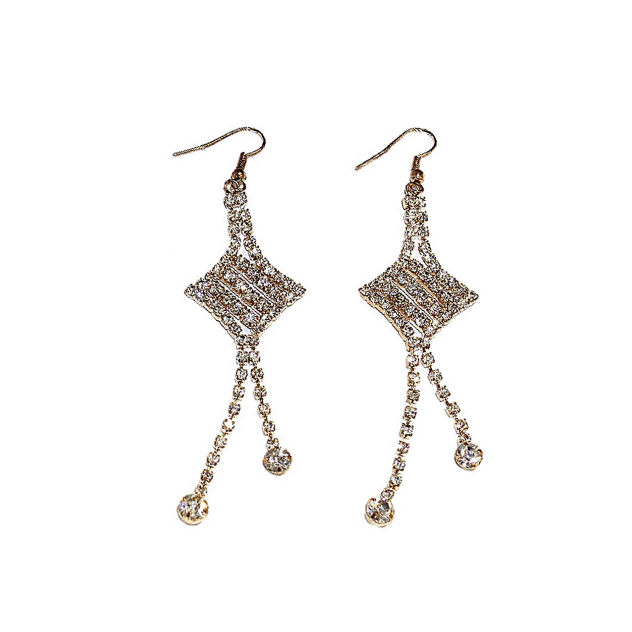 Серьги № 966 черные дл. 9,5 см  (уп. - 1 пара)