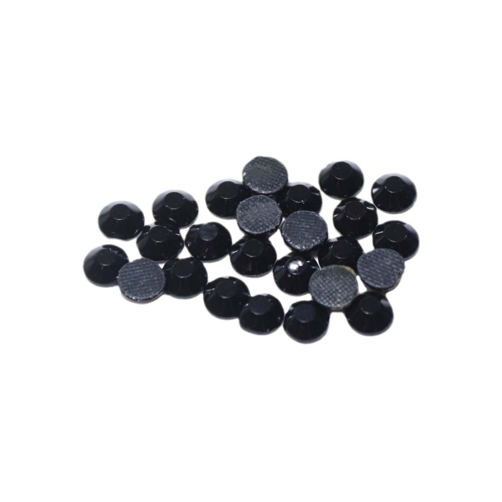 Стразы клеевые стекло* (grade A) SS 30 (уп. 72 шт.) д. 6 мм №9002 Black Diamond - черный бриллиант