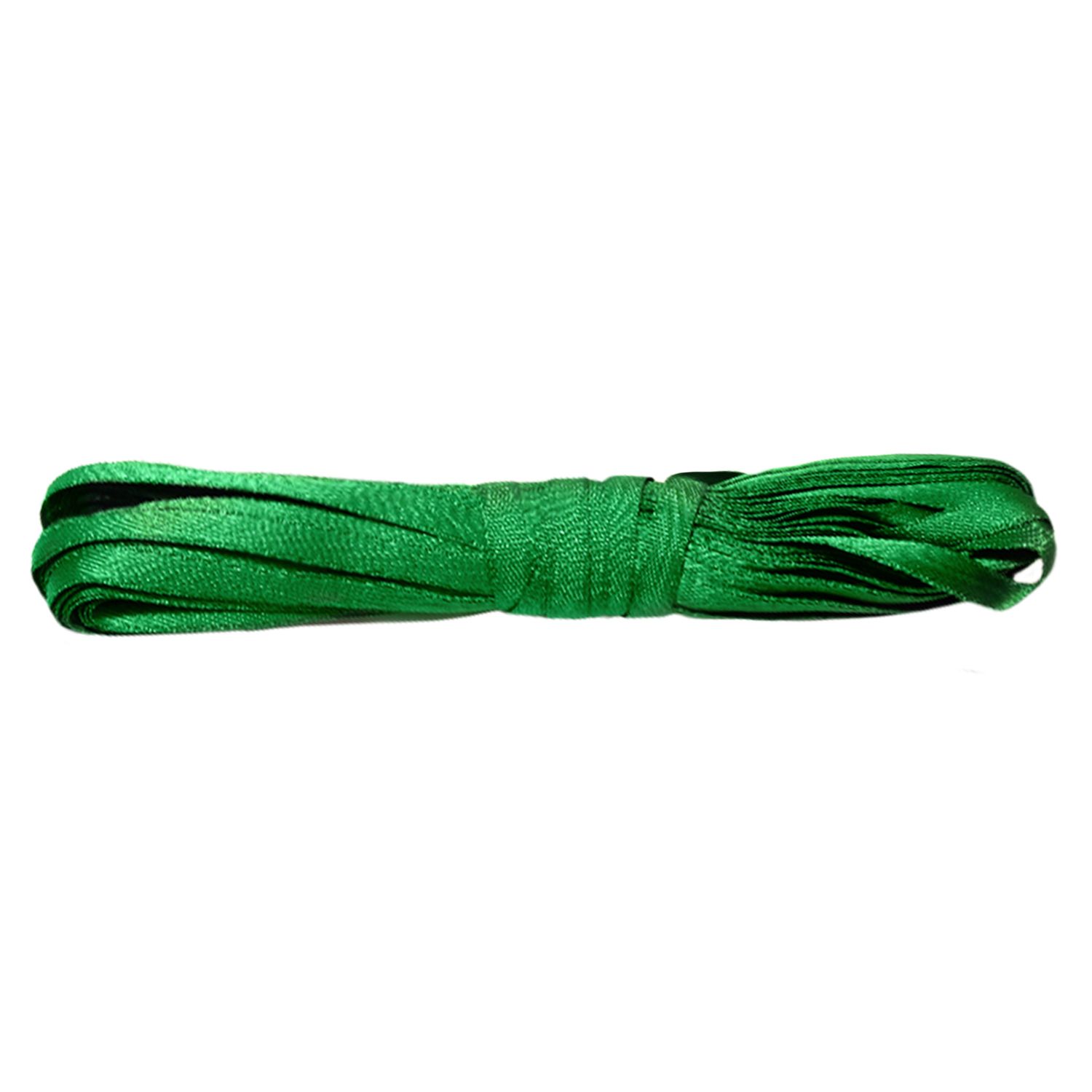 Лента атласная арт. 1771  шир. 6 мм № 098 ДС зелёная  (уп. 10 м)