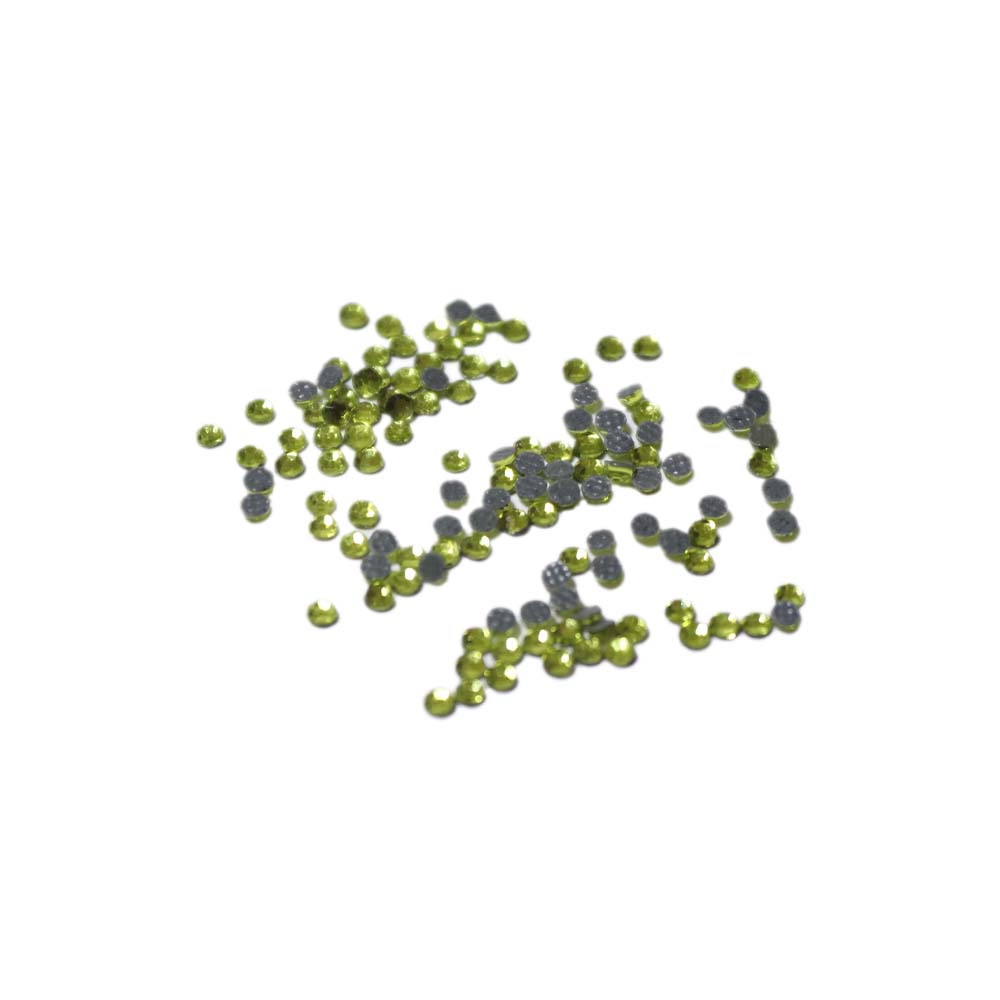 Стразы клеевые стекло SS 6 - SК 12 Peridot (салат) диам. 2 мм (уп. 1000 штук)