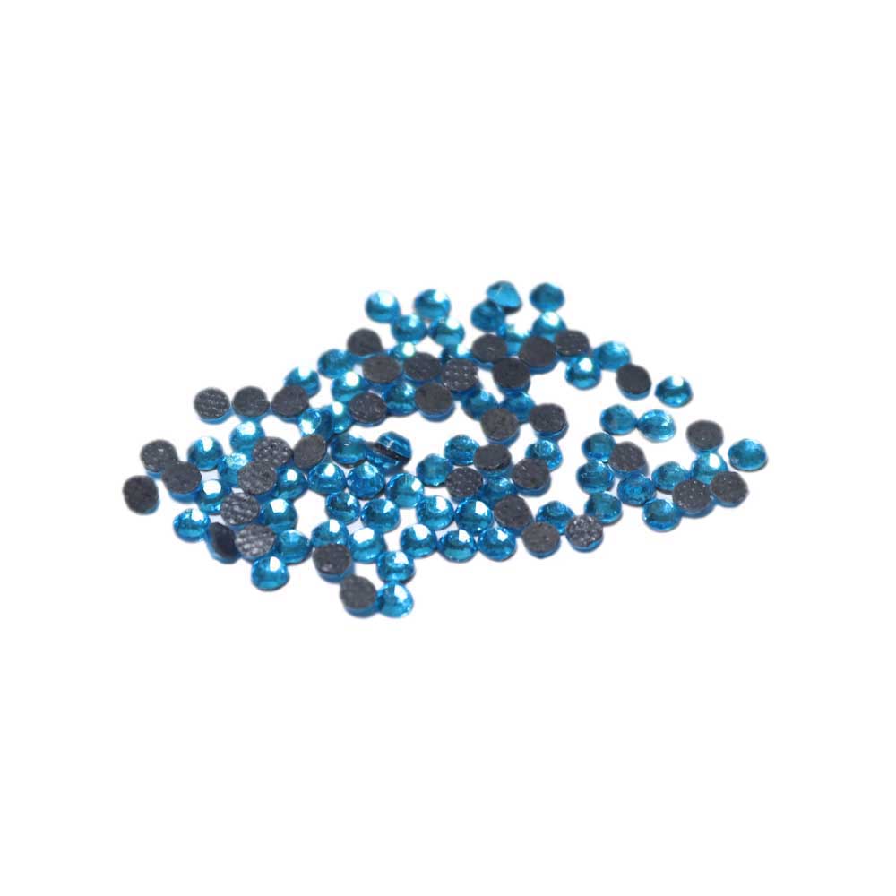 Стразы клеевые стекло SS 10 - SК 10 Capry Blue (капри синий) диам. 3 мм (уп. 700 штук)