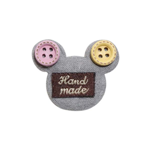 Лейбл пришивной арт. 94 (уп. 10шт) 25х20 мм Hand Made mouse