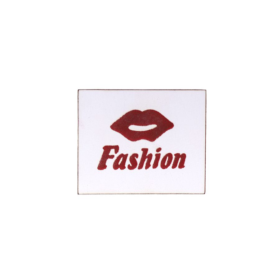 Лейбл пришивной арт. 32 (уп 10шт) 35х30 мм FASHION улыбка