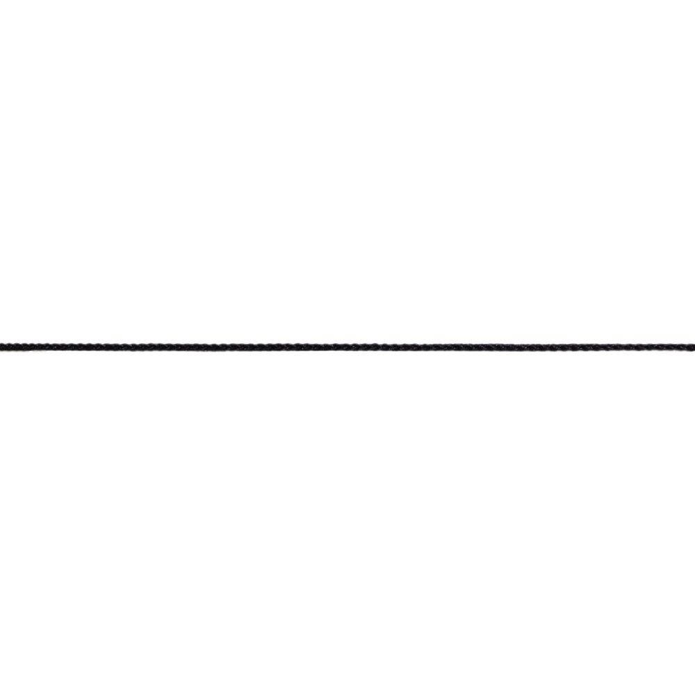 Шнур для мокасин 1с16 шир. 1,5 мм черный  (100% полиэфир)