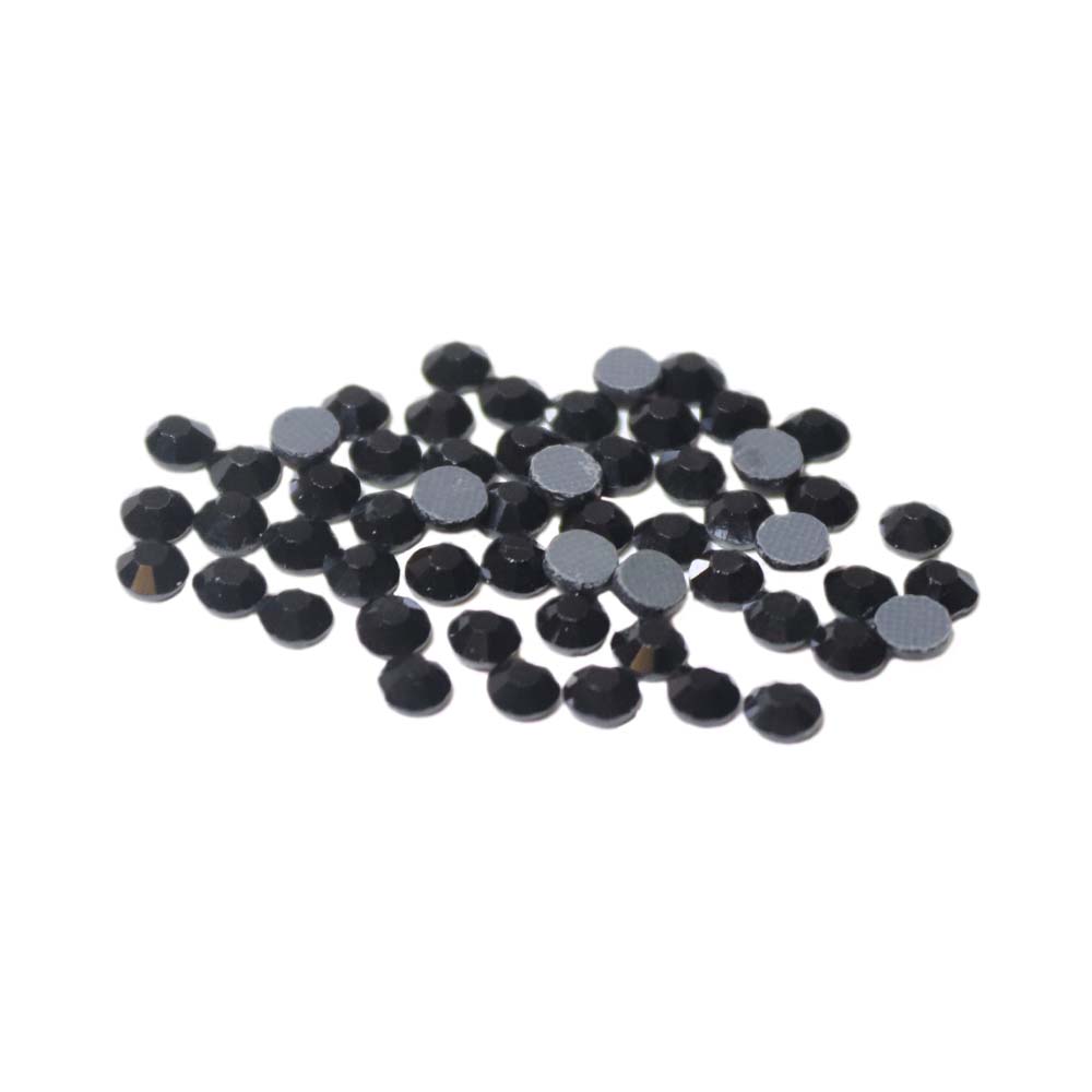 Стразы клеевые стекло* (grade A) SS 16 (уп. 144 шт.) д.3,9 мм №9002 Black Diamond - чёрный бриллиант