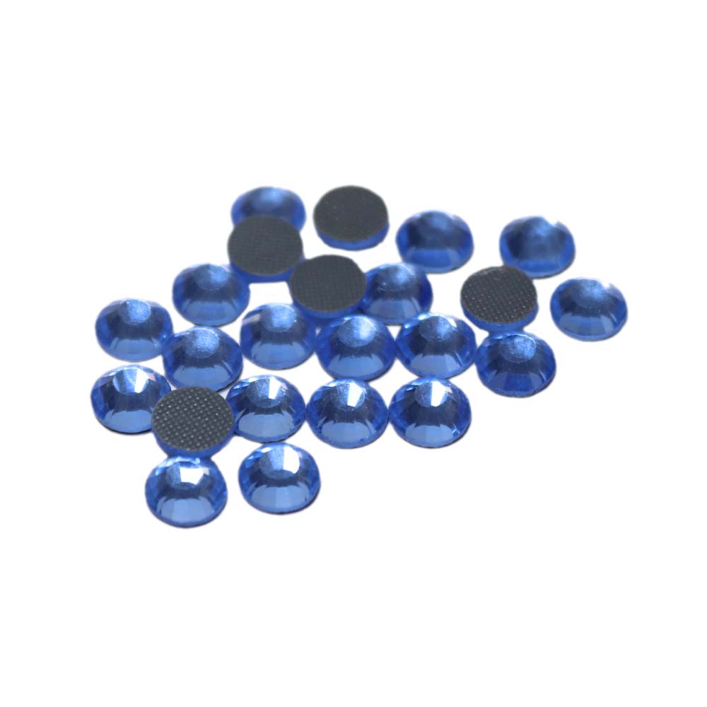 Стразы клеевые стекло* (grade A) SS 30 (уп. 72 шт.) д. 6 мм №9005 Light Sapphire-св.сапфир/голубой