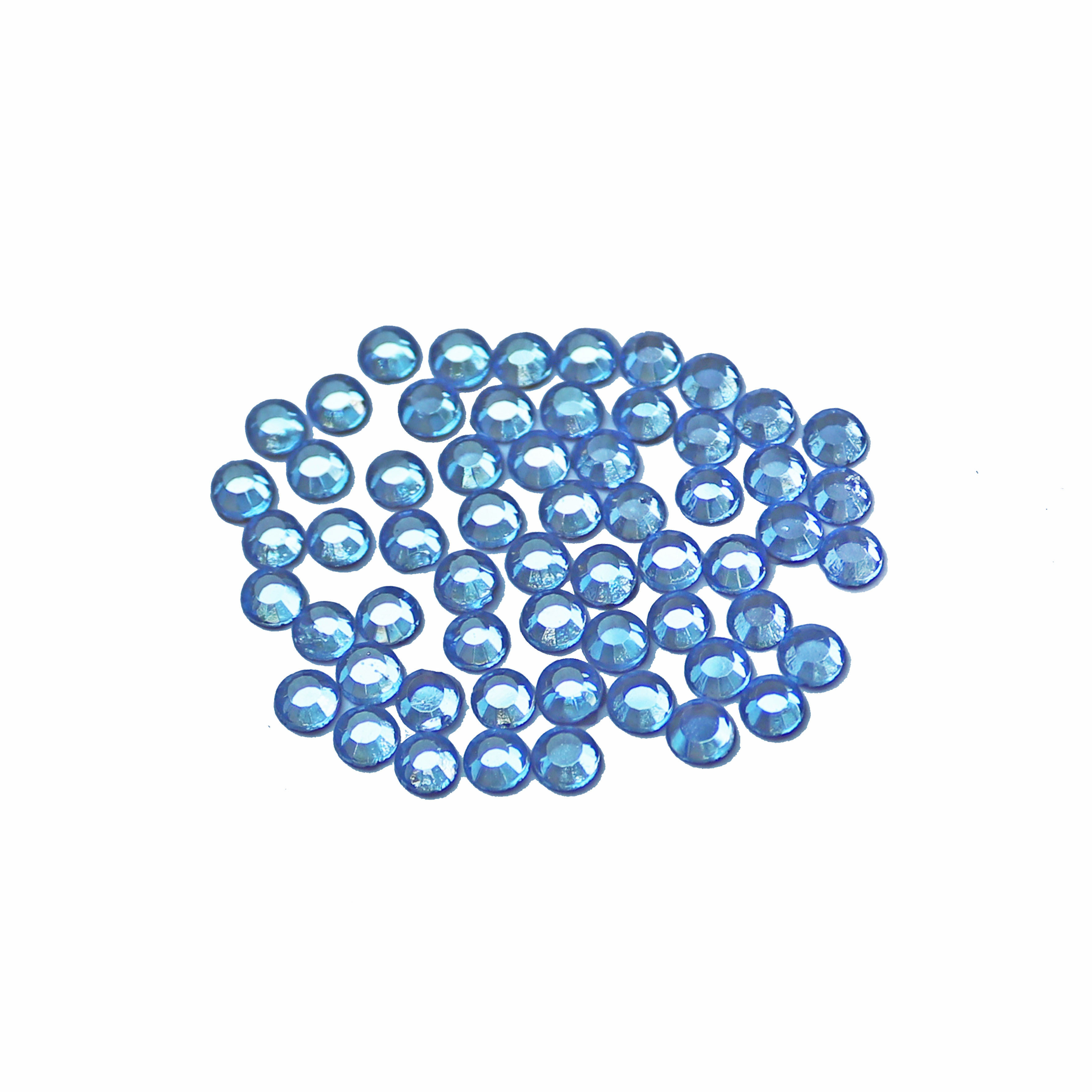 Стразы клеевые стекло* (grade A) SS 16 (уп. 144 шт.) №9005 Light Sapphire-св.сапфир/голубой
