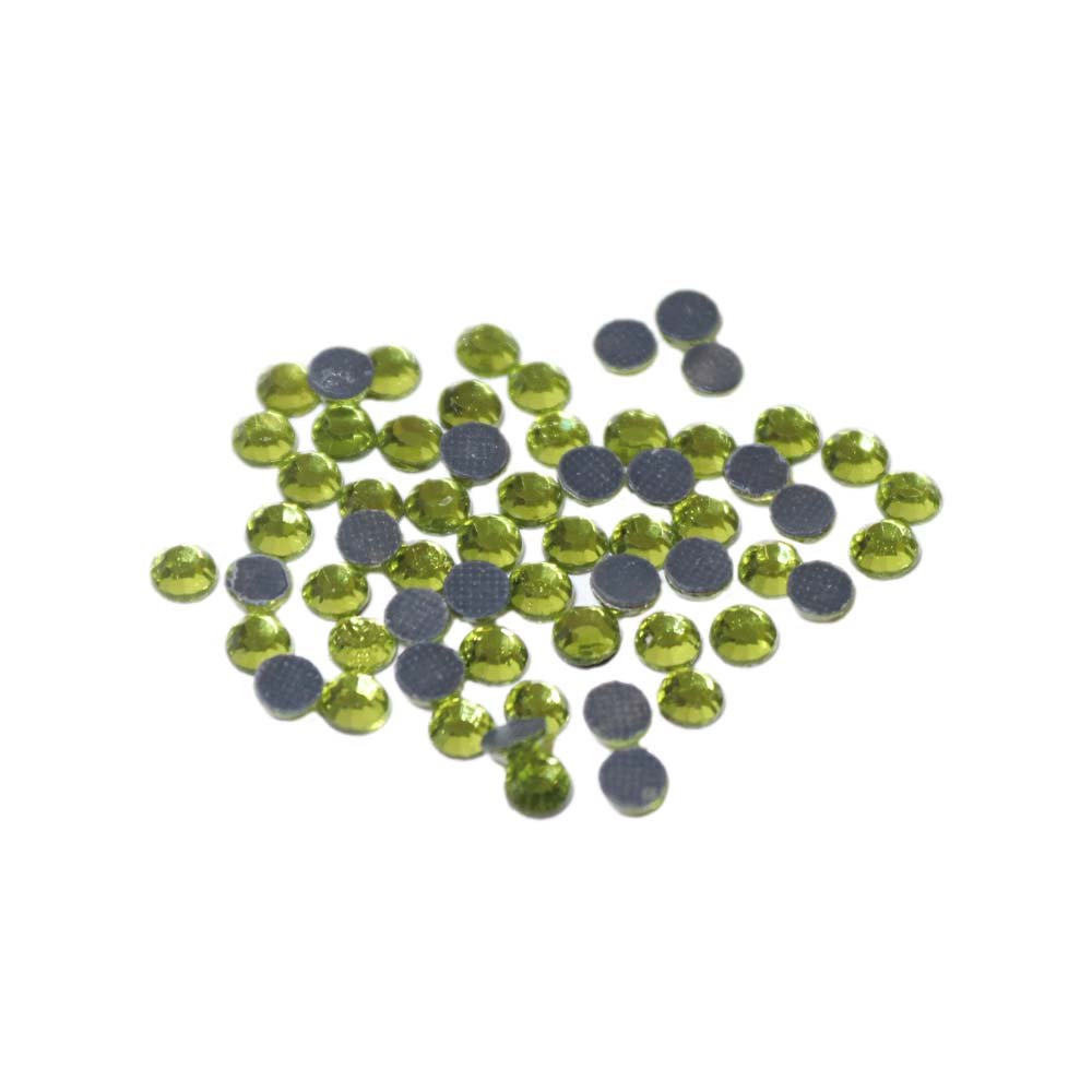 Стразы клеевые стекло* (grade A) SS 16 (уп. 144 шт.) д.3,9 мм №9011 Peridot - оливин/салатовый