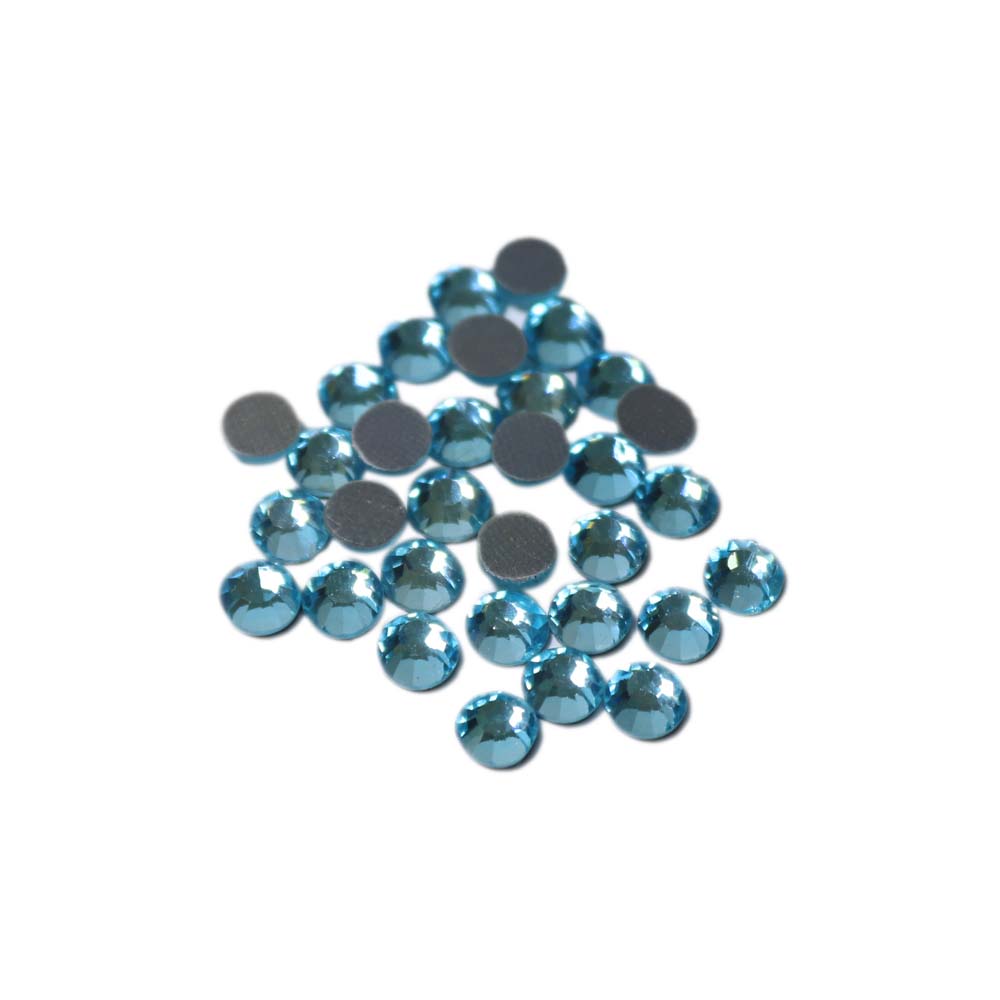 Стразы клеевые стекло SS 20 - SLUX 05 Aquamarine (аквамарин) диам. 5 мм (уп. 278 штук)