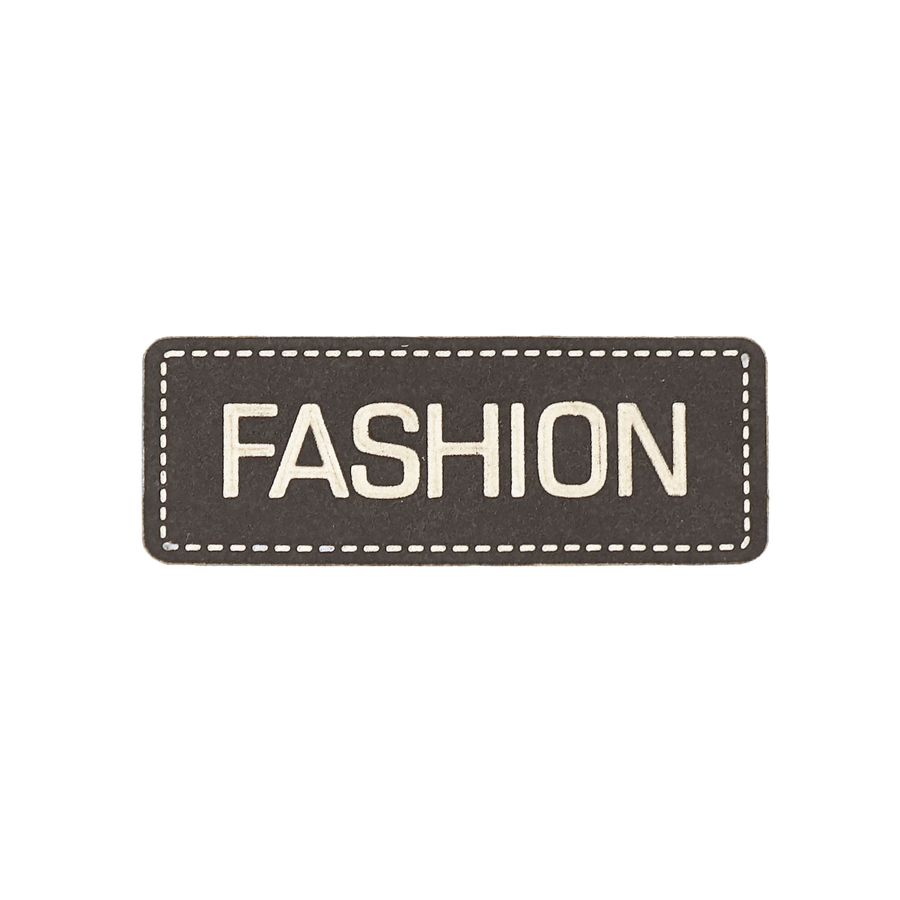 Лейбл пришивной арт. 95 (уп. 10шт) 45*20 мм Fashion коричневый