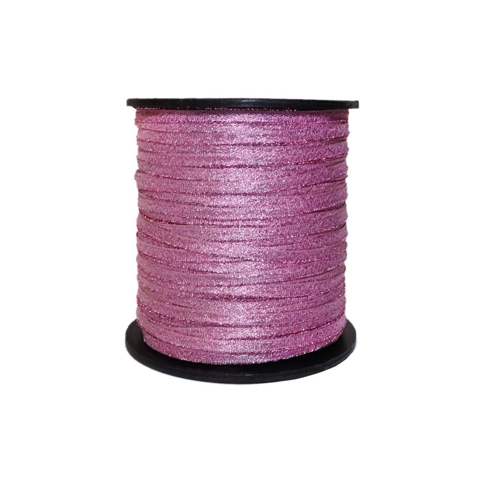 Парча на бобине шир. 4,5 мм  арт. 3429  №224 ДС розовый (уп. 150 м)