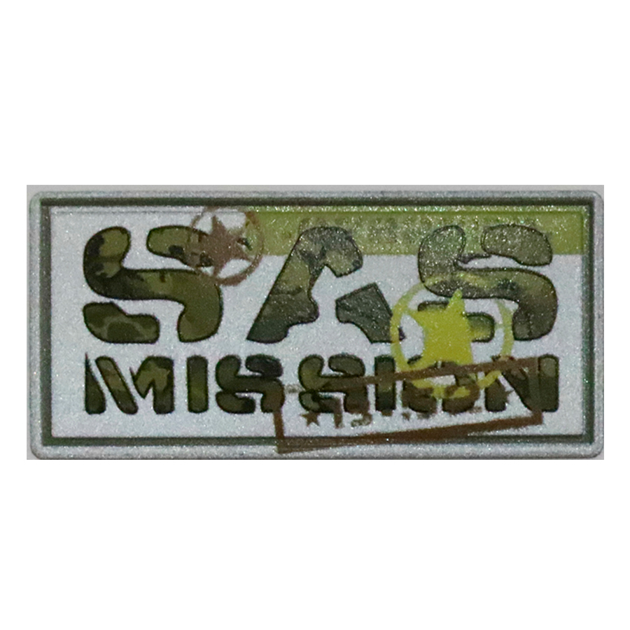 Светоотражающая нашивка № 4 &quot;Sas Mission&quot; 55х25 (уп. 10 шт.)
